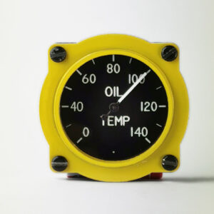 Spitfire Simulator  Oil Temperature Gauge (Round Yellow) Supermarine Spitfire Simulator SIMBUTIK