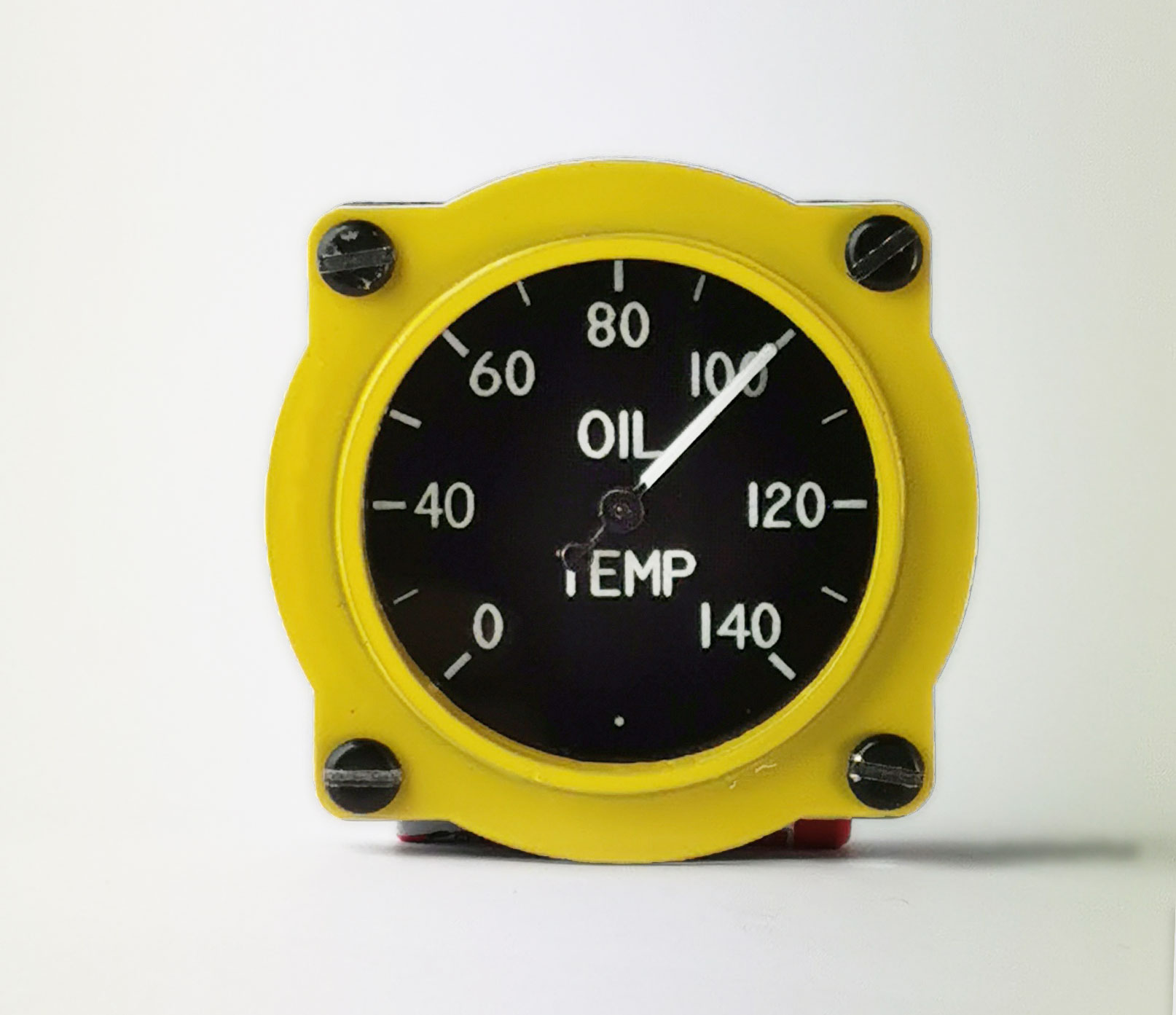 Spitfire Simulator  Oil Temperature Gauge (Round Yellow) Supermarine Spitfire Simulator SIMBUTIK