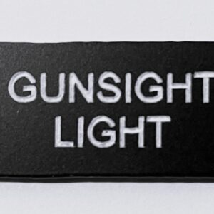 Spitfire Simulator  Gunsight Light Panel Panels SIMBUTIK