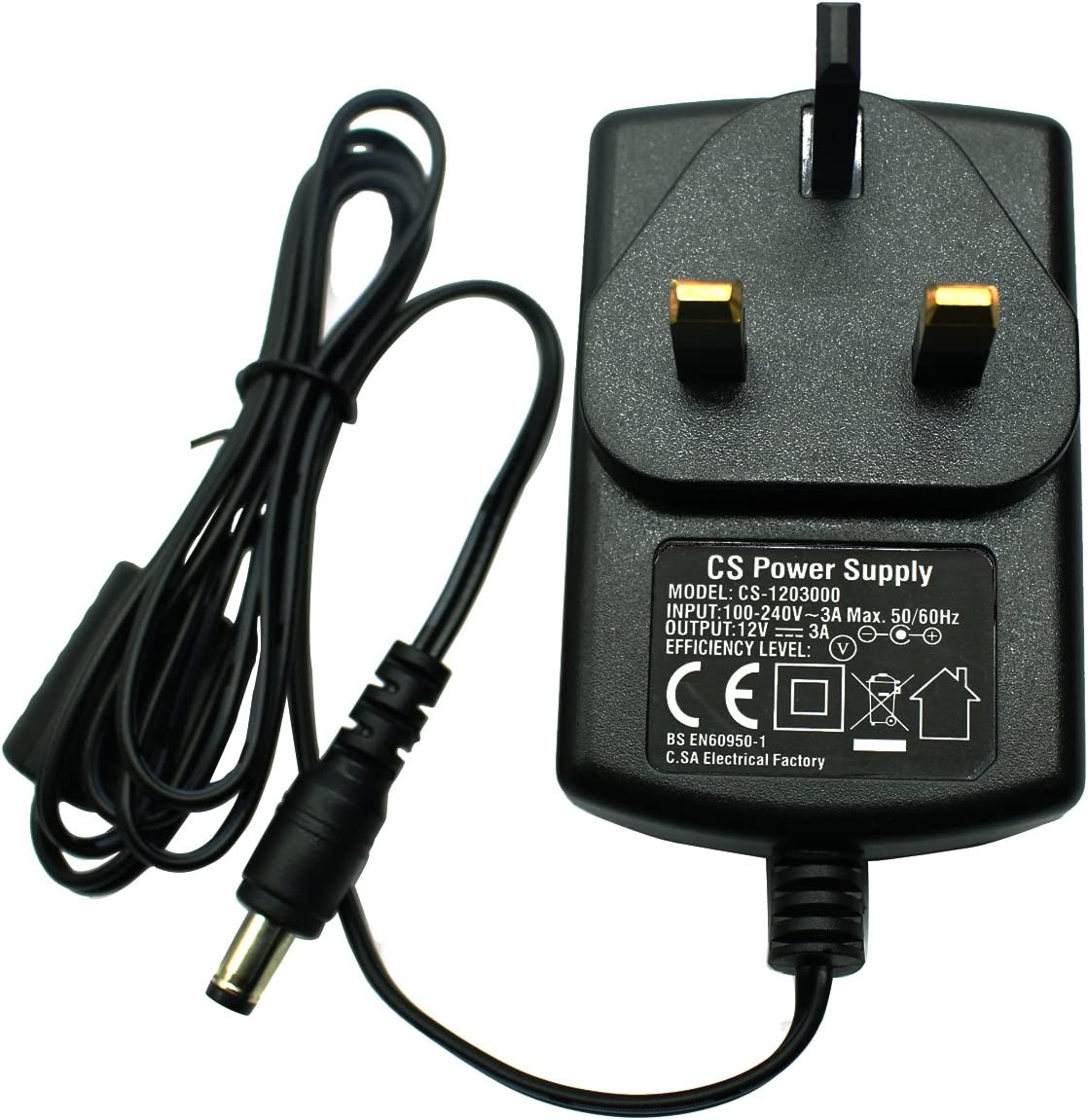 AC to DC 12V 3A Power Adapter Supply 5.5mm x 2.1mm, Centre Positive Accessories SIMBUTIK