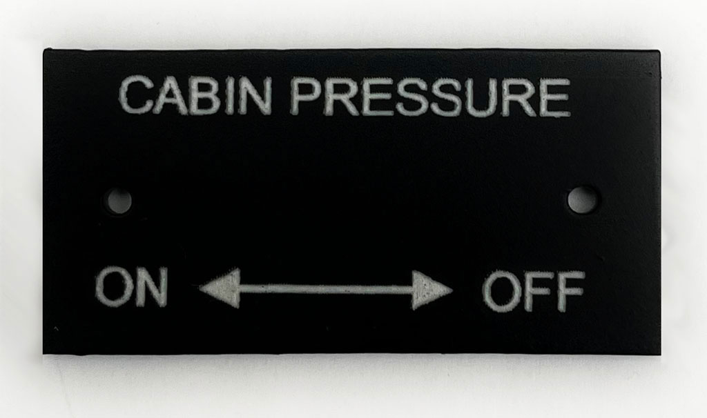 Spitfire Simulator Cabin Pressure Switch Panel Panels SIMBUTIK