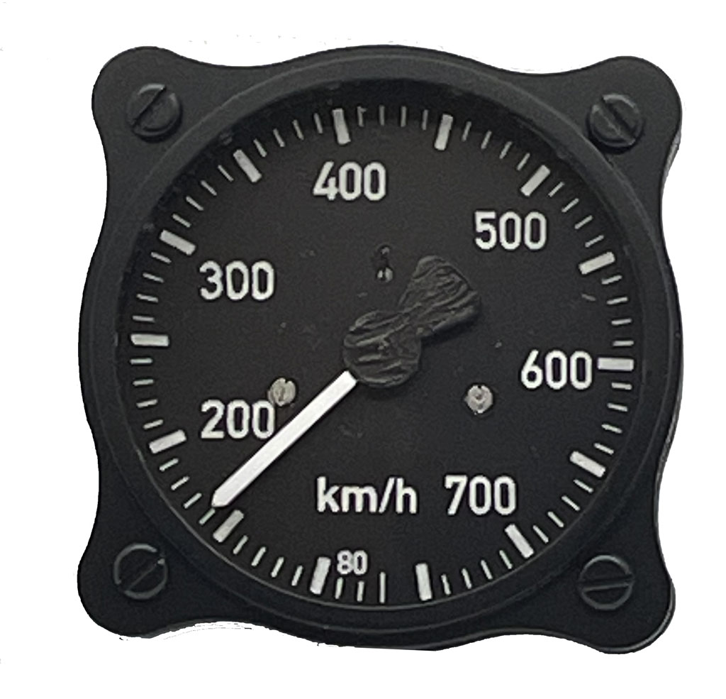 ME 109 Simulator Airspeed Gauge  (FL 22231) ME109 SIMBUTIK