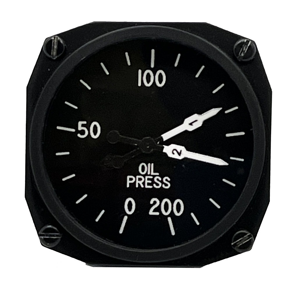 B17 Simulator Dual Oil Pressure Gauge