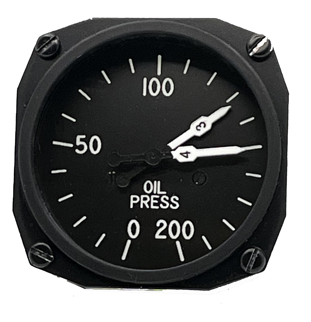 B17 Simulator Dual Oil Pressure Gauge