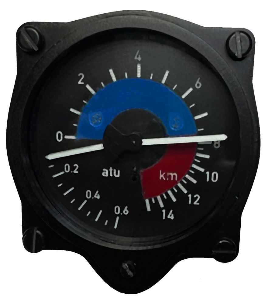 ME262 Simulator Cabin Pressure Gauge (Fl.22325) ME262 Simulator SIMBUTIK