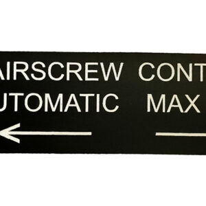 Spitfire Simulator Airscrew Control Panel Panels SIMBUTIK