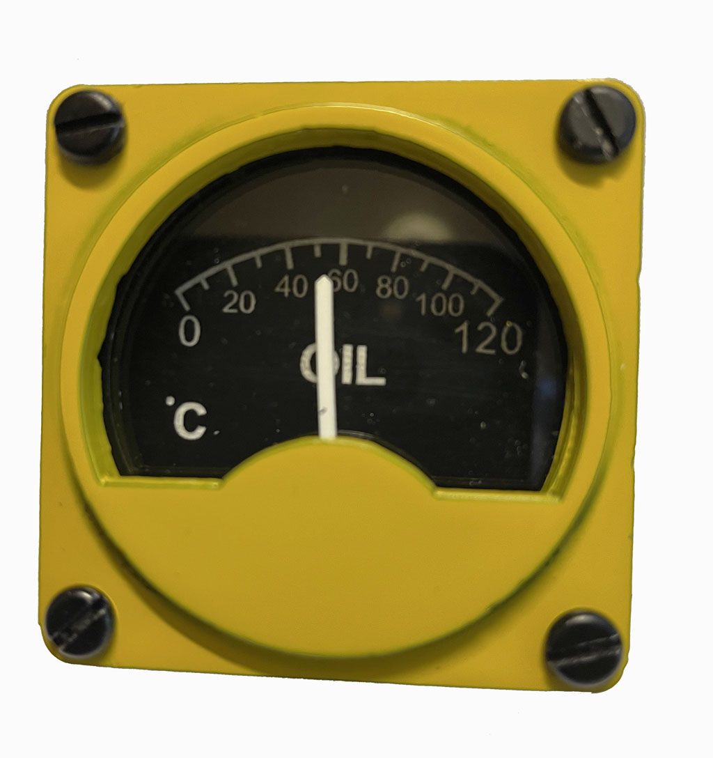 Lancaster Simulator  Oil Temperature Gauge for Engineers Panel Lancaster Engineers Panel SIMBUTIK