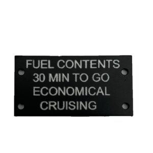Spitfire Simulator Economical Cruising Panel